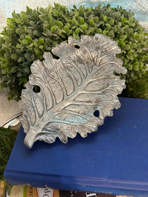 Authur Court Aluminum Leaf Dish