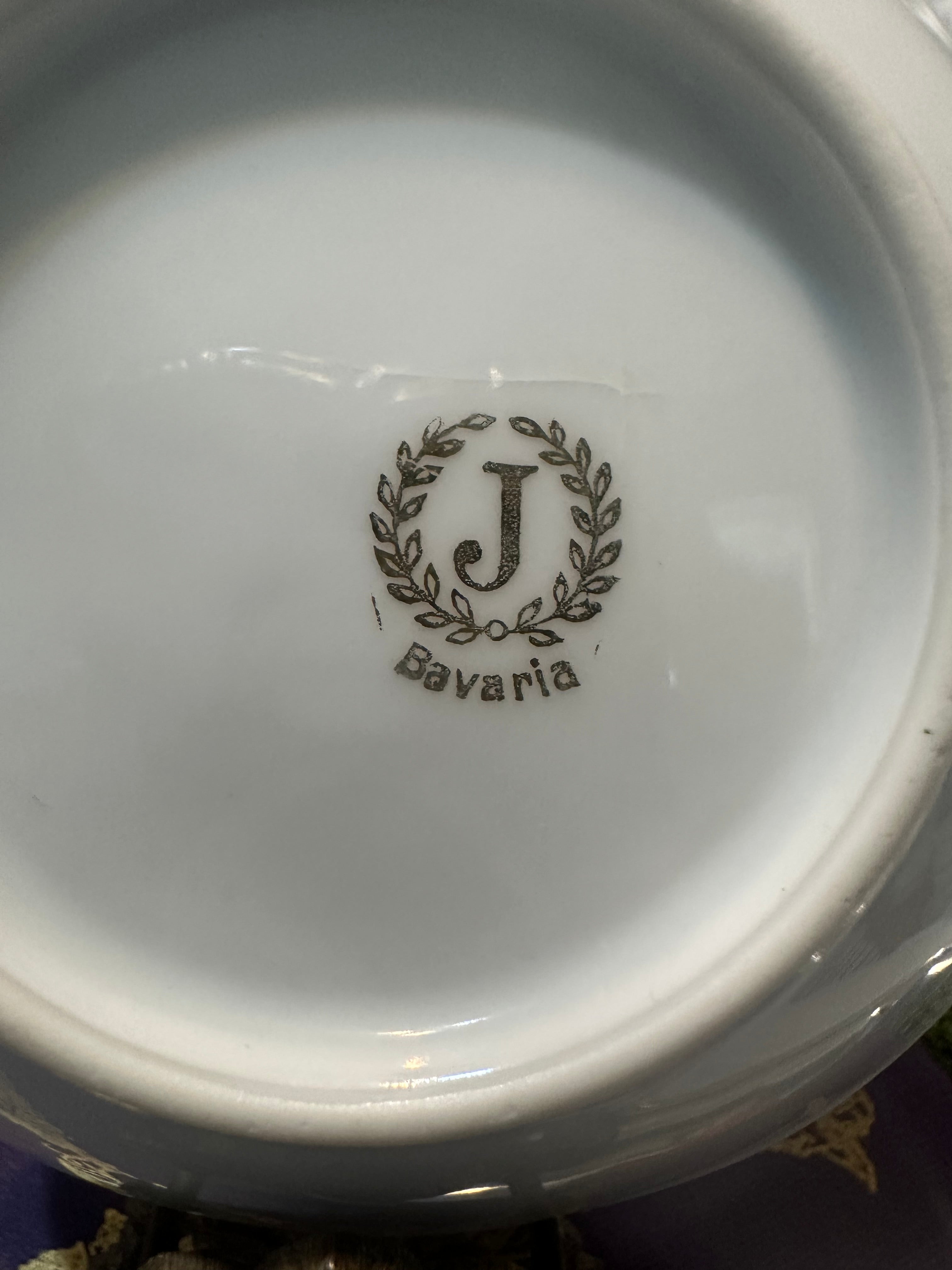 Antique Bavarian Floral Bowl