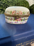 Vintage Floral Trinket Box with Bible Verse