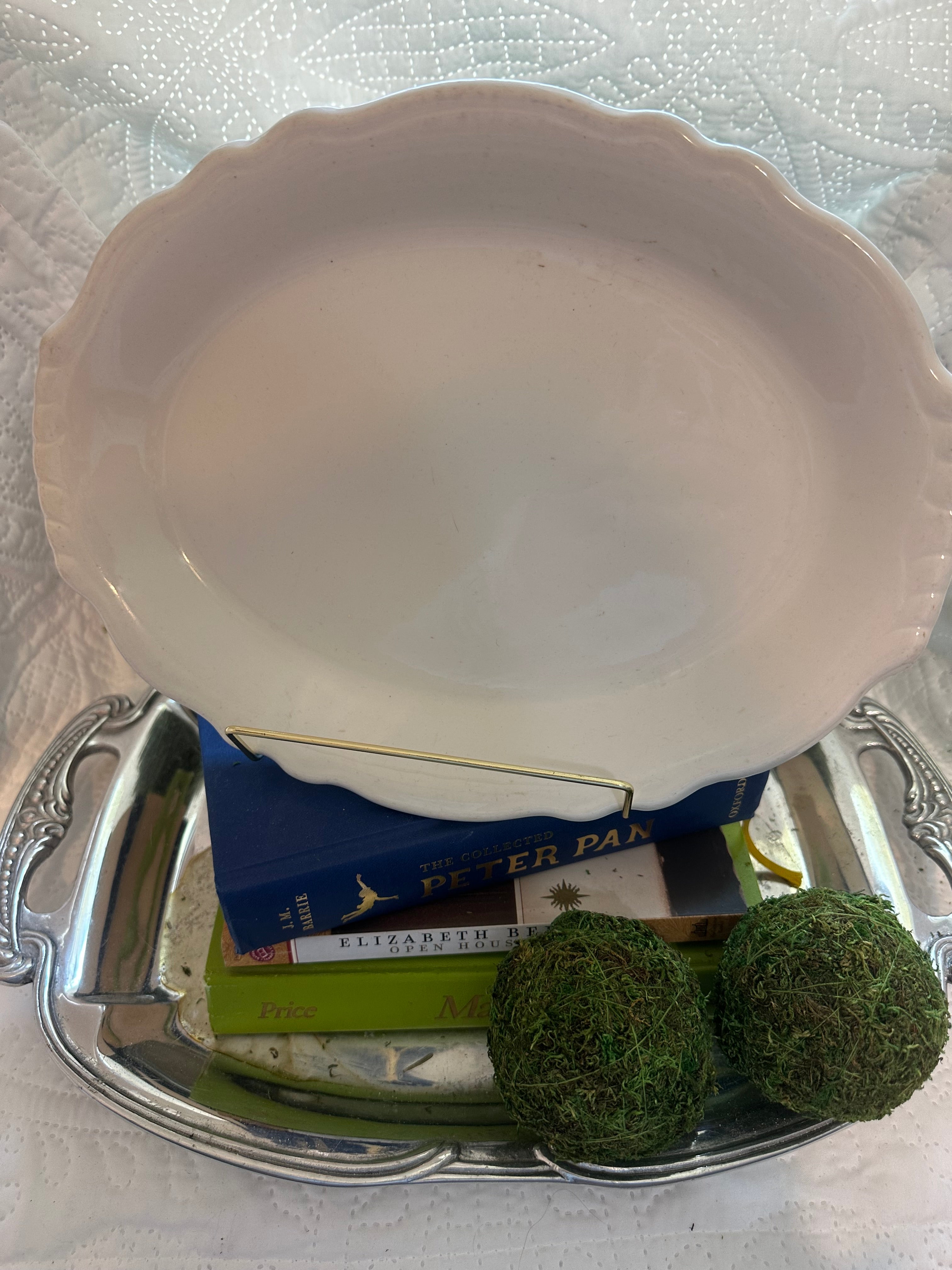 Homer Laughlin White Platter