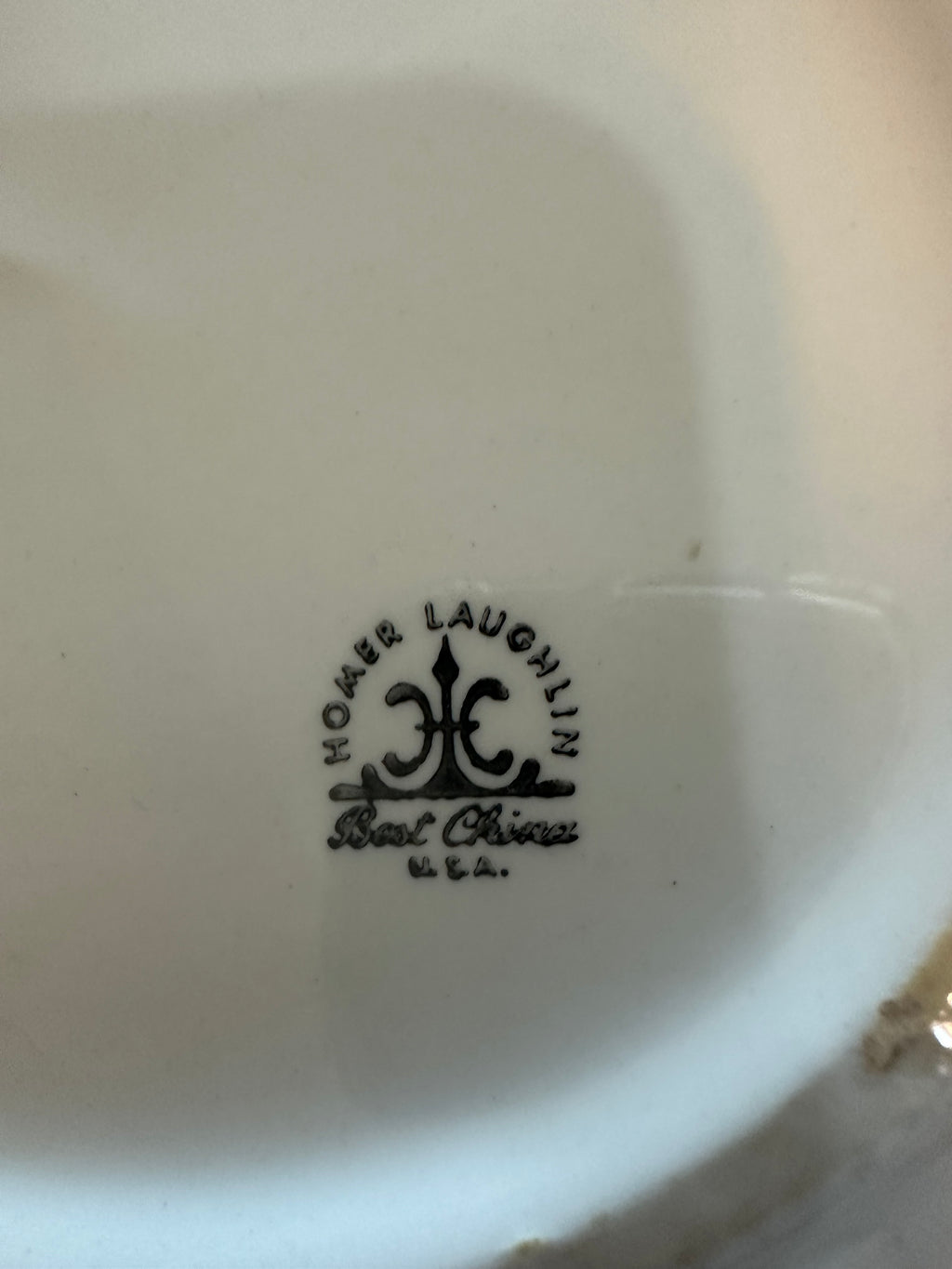 Homer Laughlin White Platter