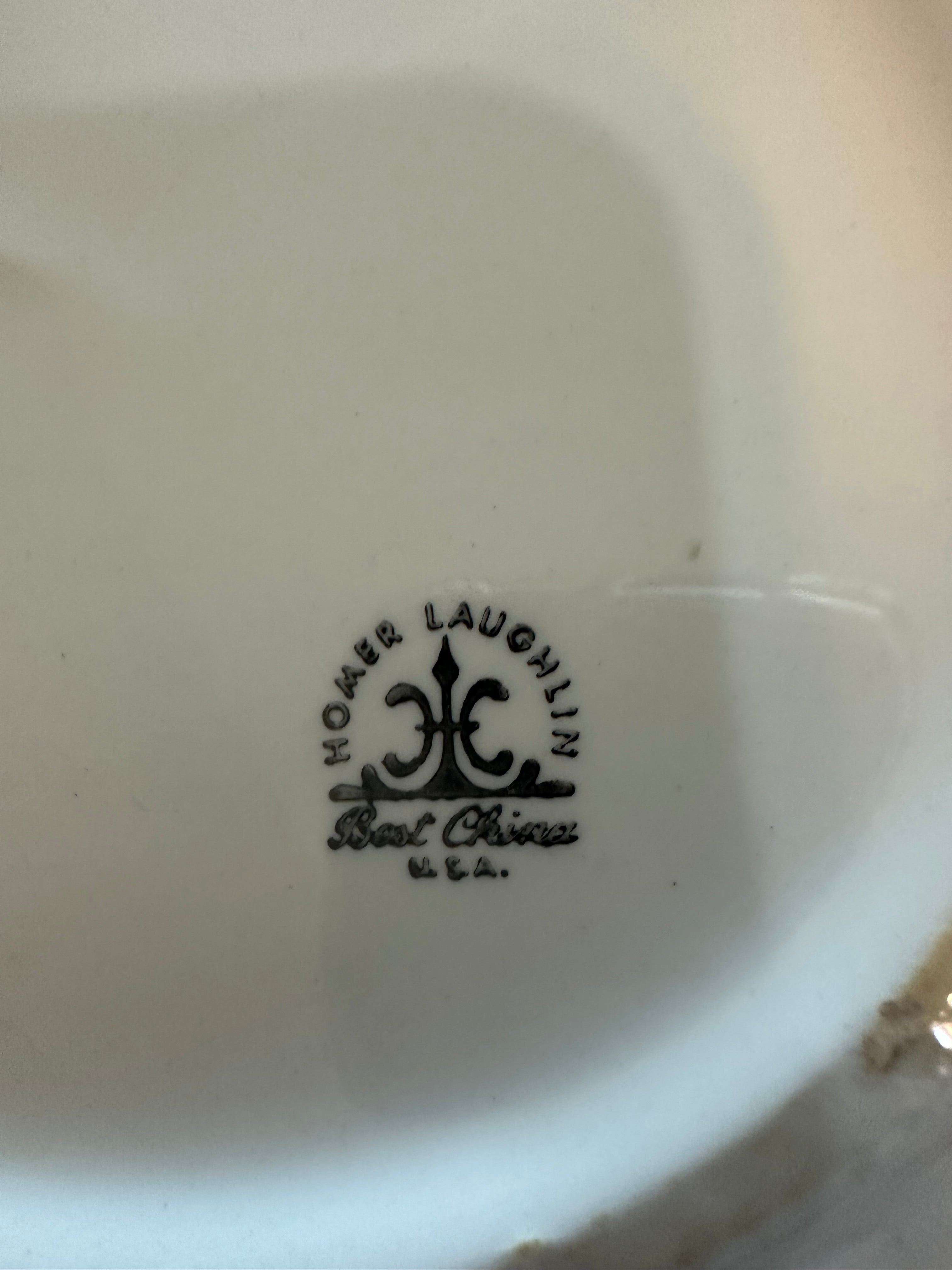 Homer Laughlin White Platter