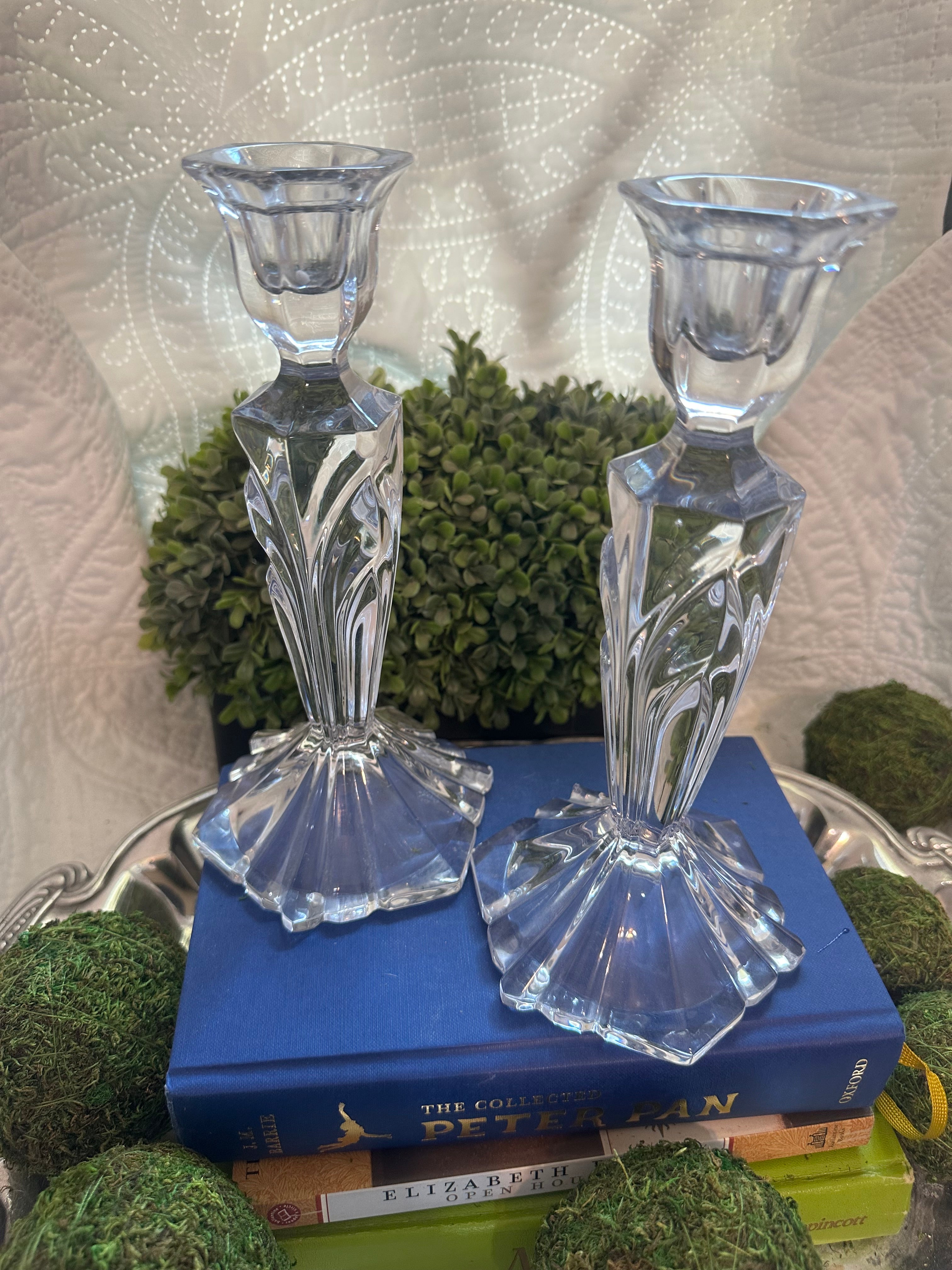 Crystal Candlesticks (pair)