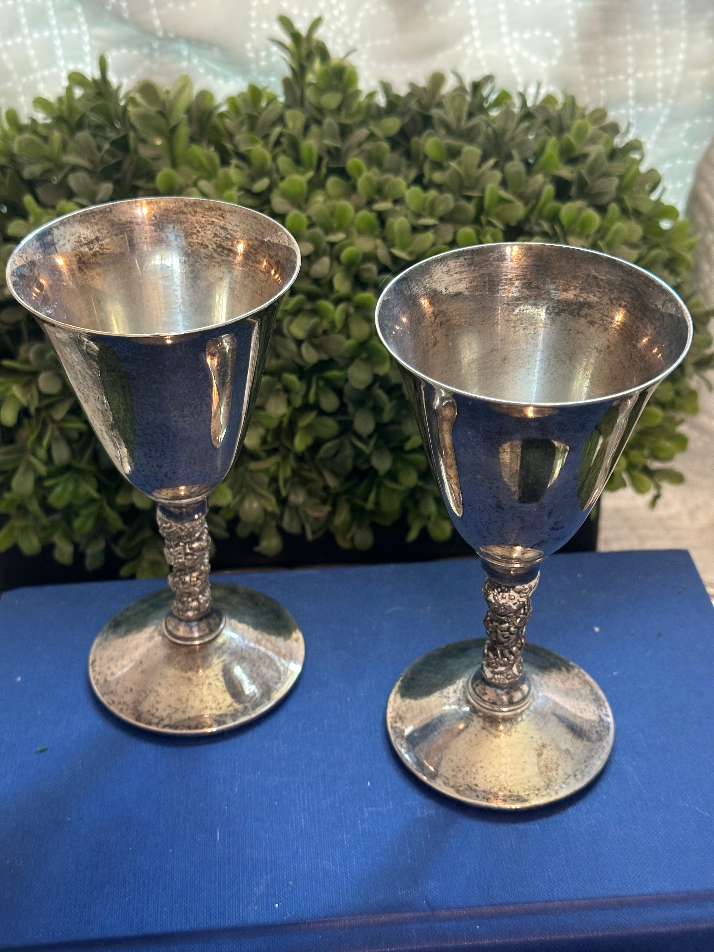 Vintage Silver-plated Goblets (2)