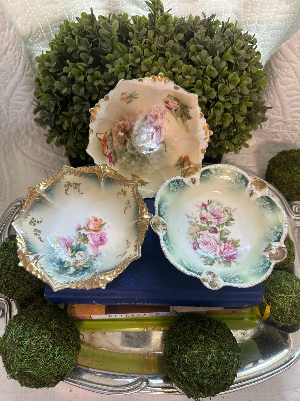 Antique Prussian Berry Bowls (3)