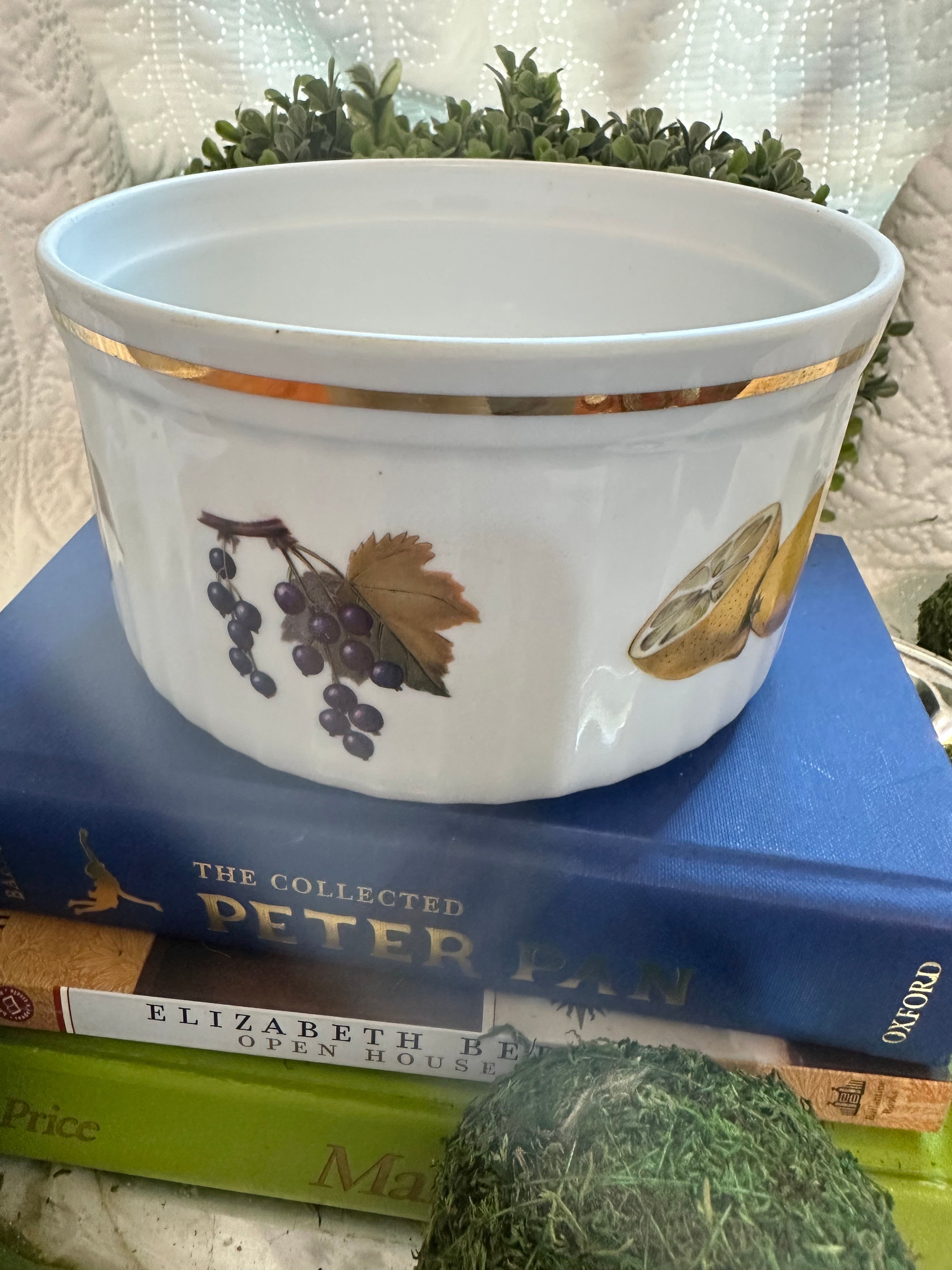 Evesham Gold Souffle Dish