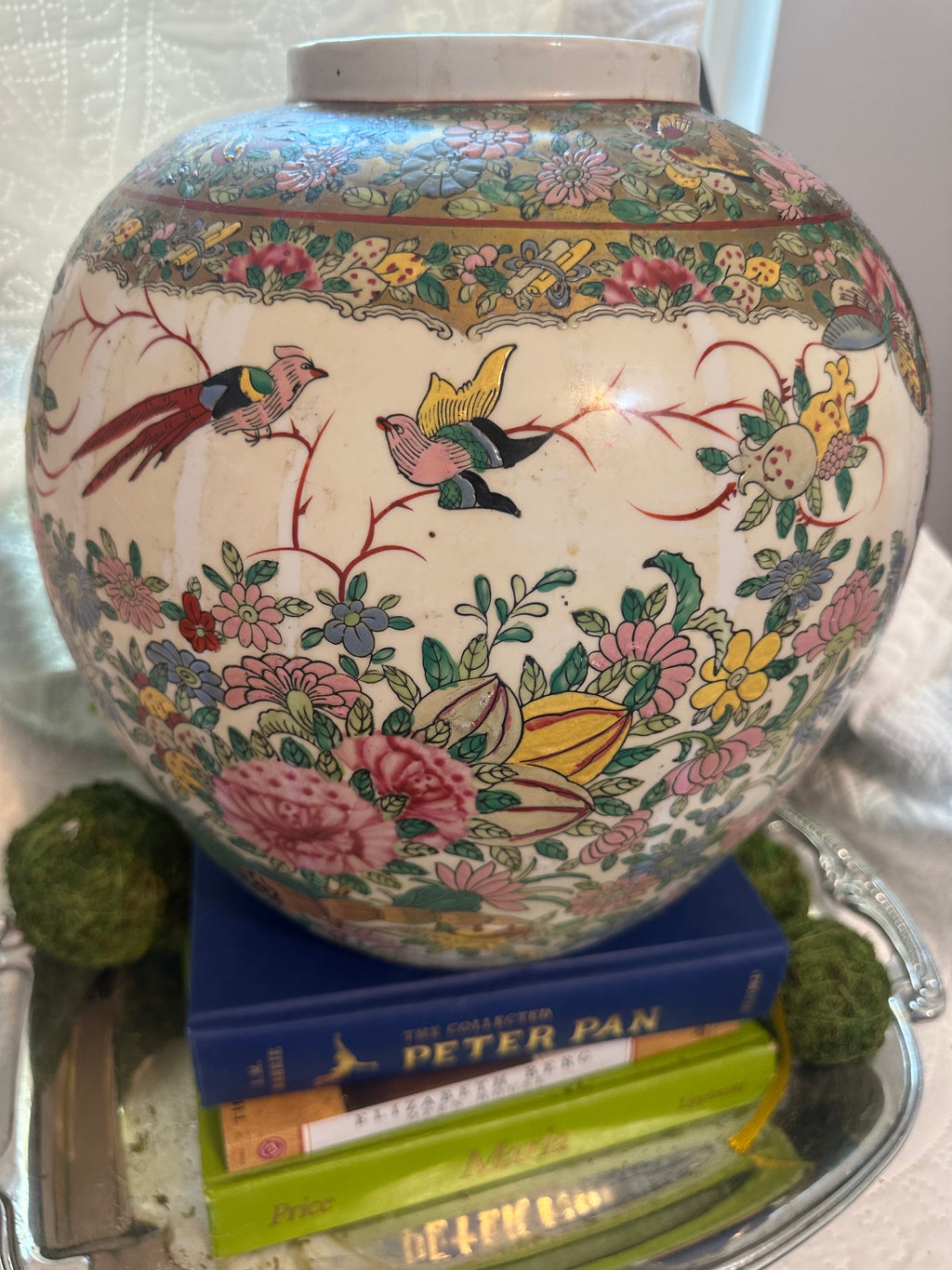 Chinese Rose Medallion Ginger Jar (large)
