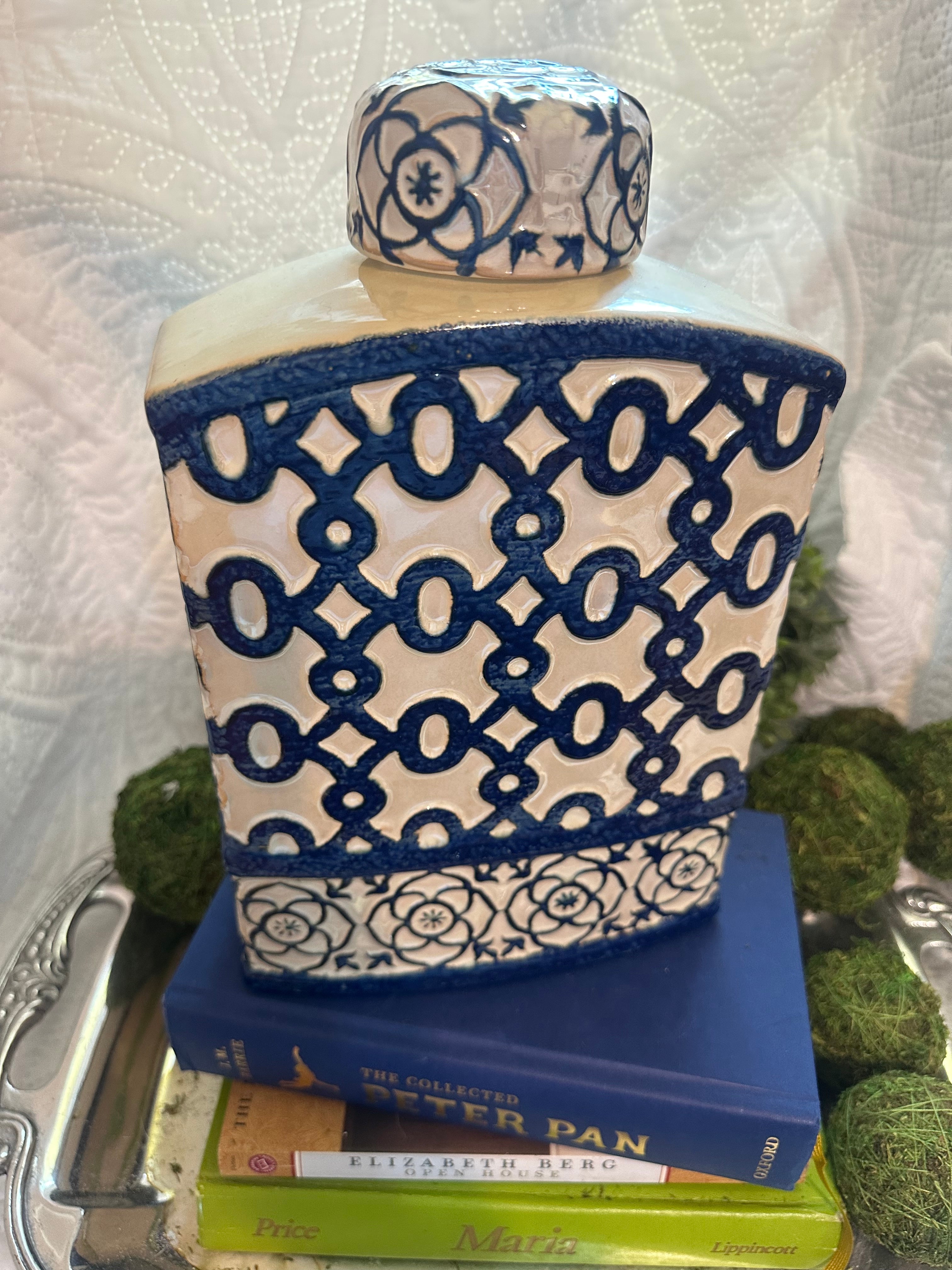 Blue and White Ginger Jar