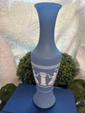 Vintage Wedgwood-Styled Blue Vase