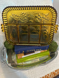 Indiana Glass Amber Divided Relish Tray