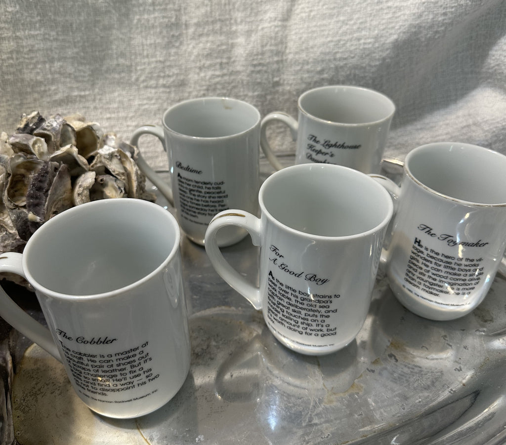 Norman Rockwell Collector Mugs (5 in set)