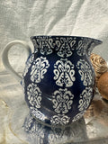 Blue and White Pitcher