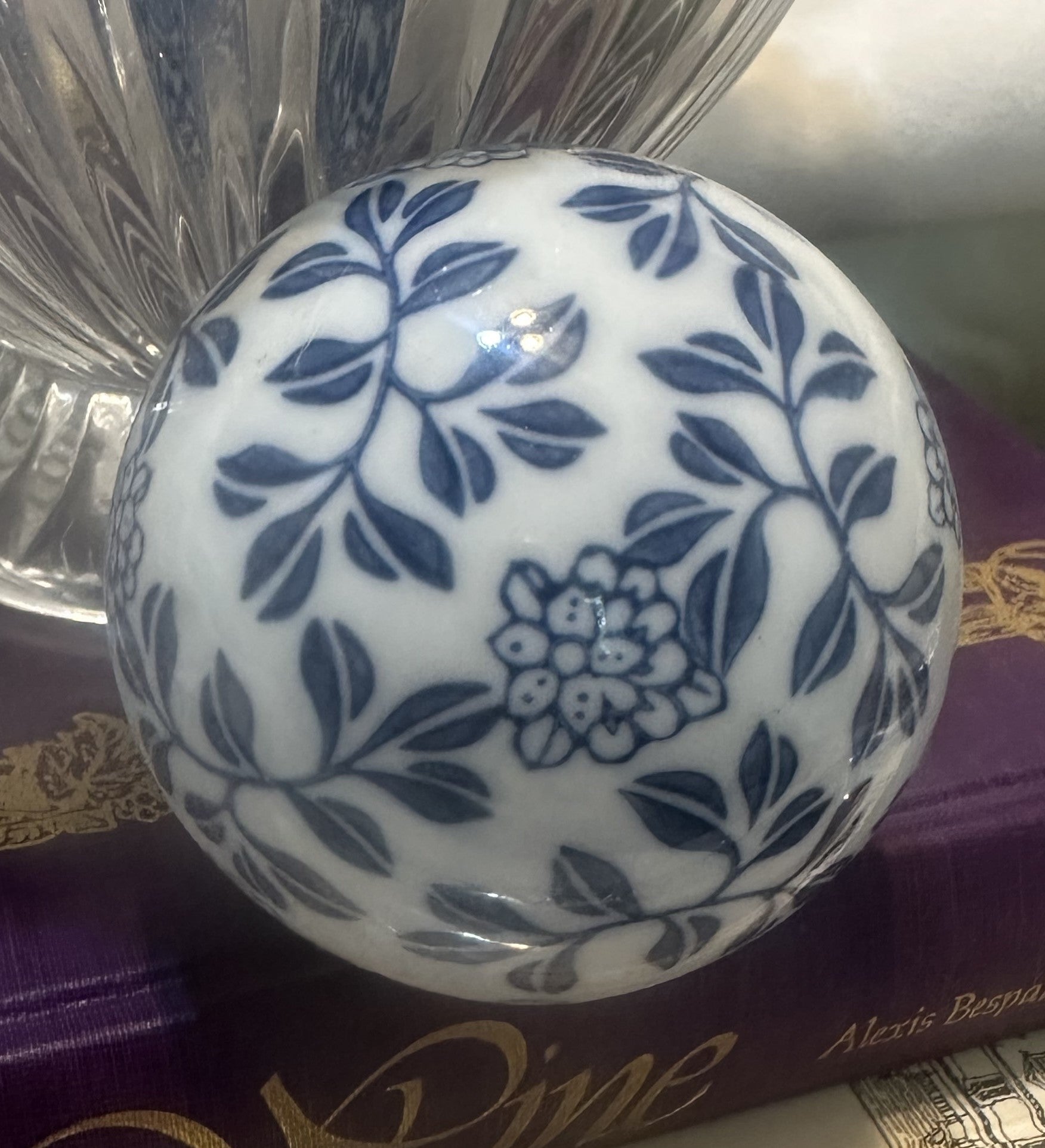 Blue and White Porcelain Ball