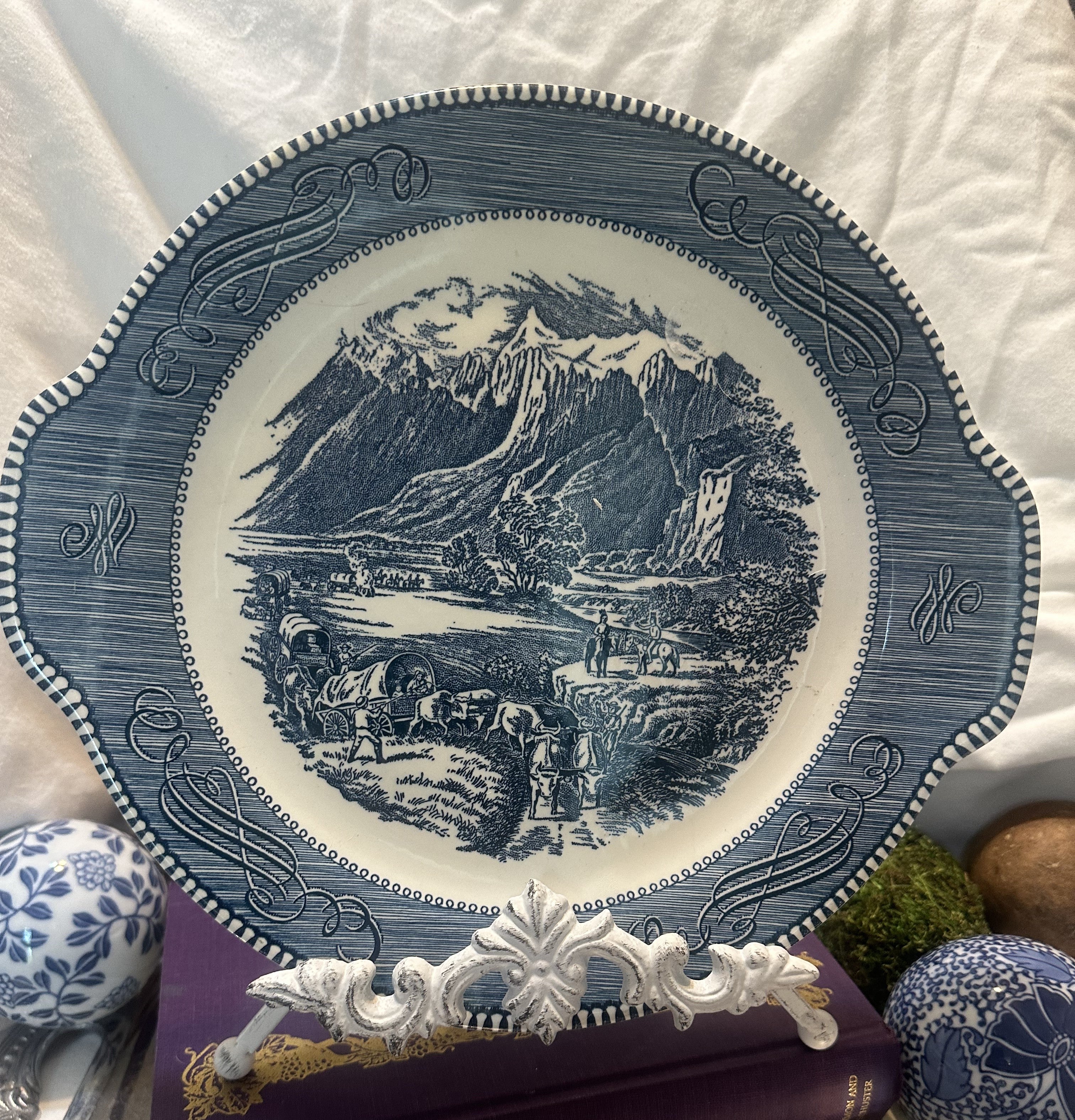 Currier and Ives "Rocky Mountain" Plate