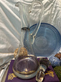 Vintage Glass Decanter with Stopper