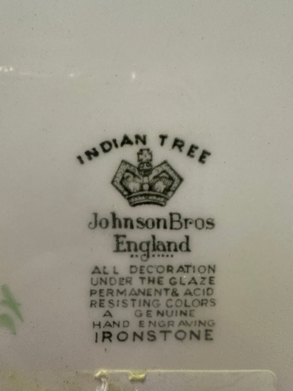 Johnson Bros. Indian Tree Plate
