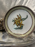 Vintage Set of Oriental Botanical Plates