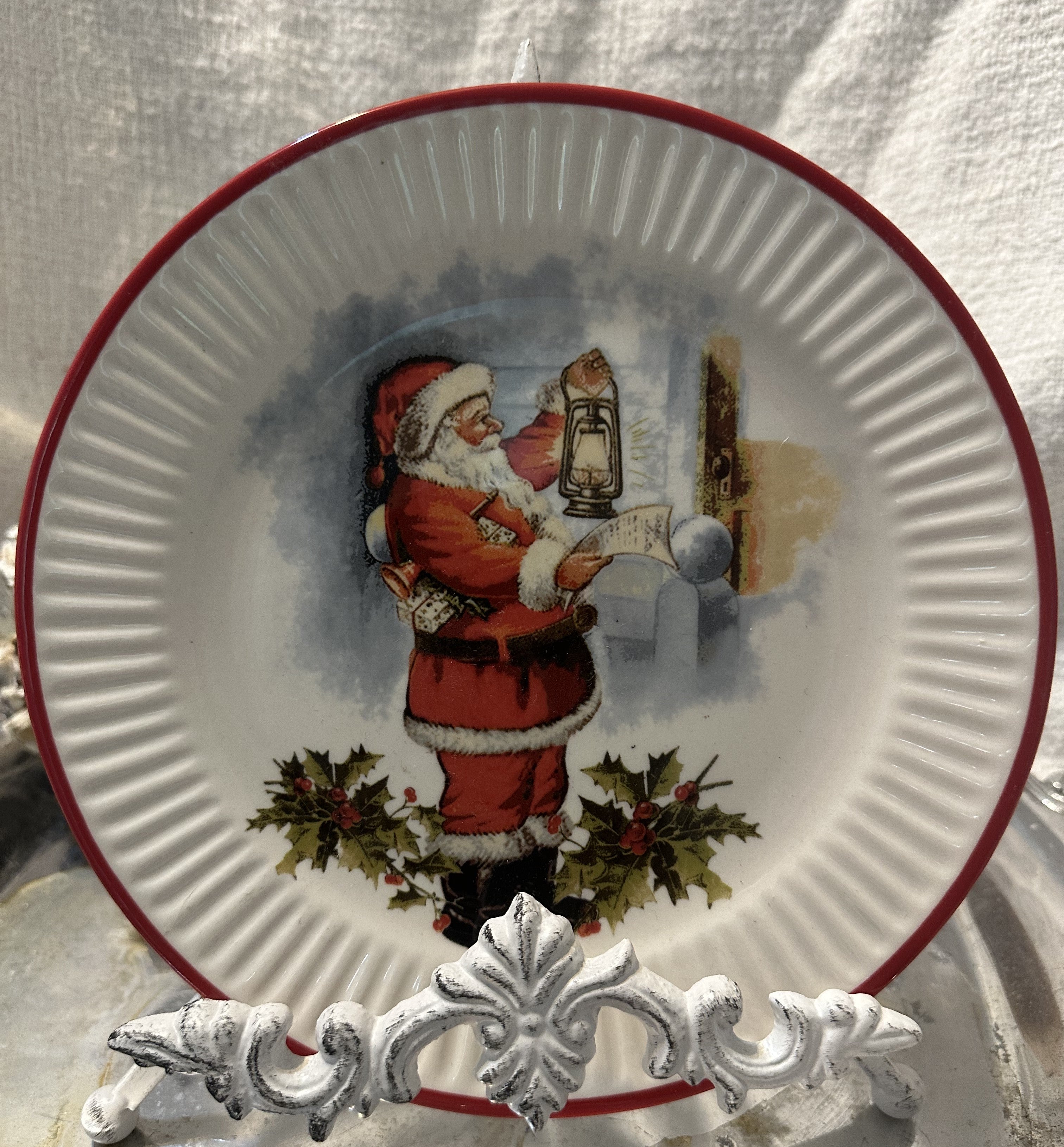 Santa Plate Trio