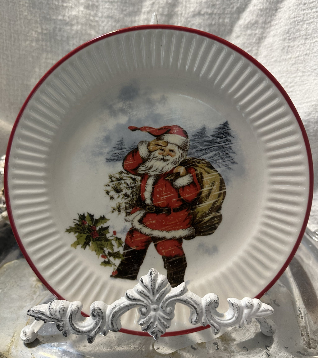 Santa Plate Trio