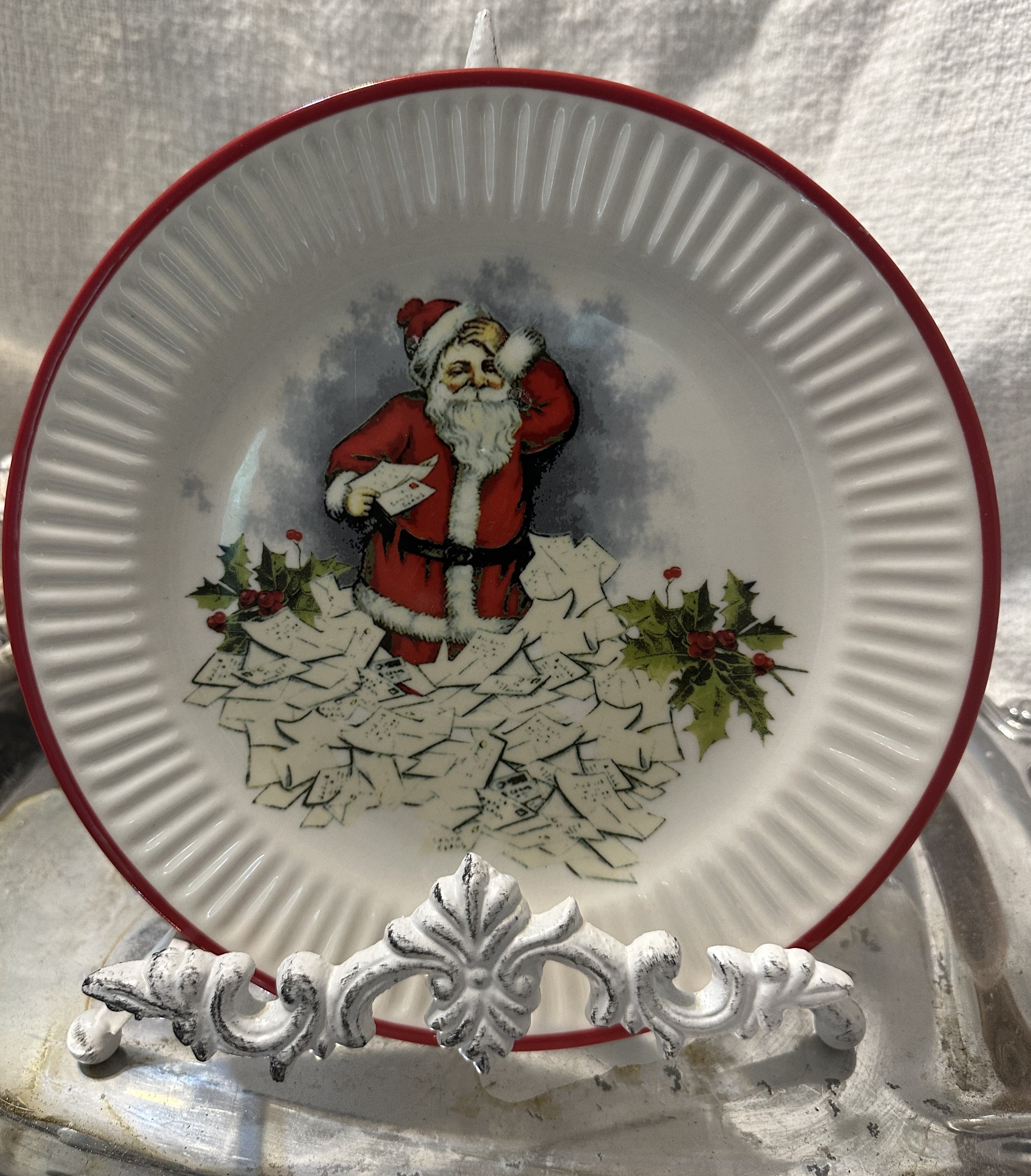 Santa Plate Trio
